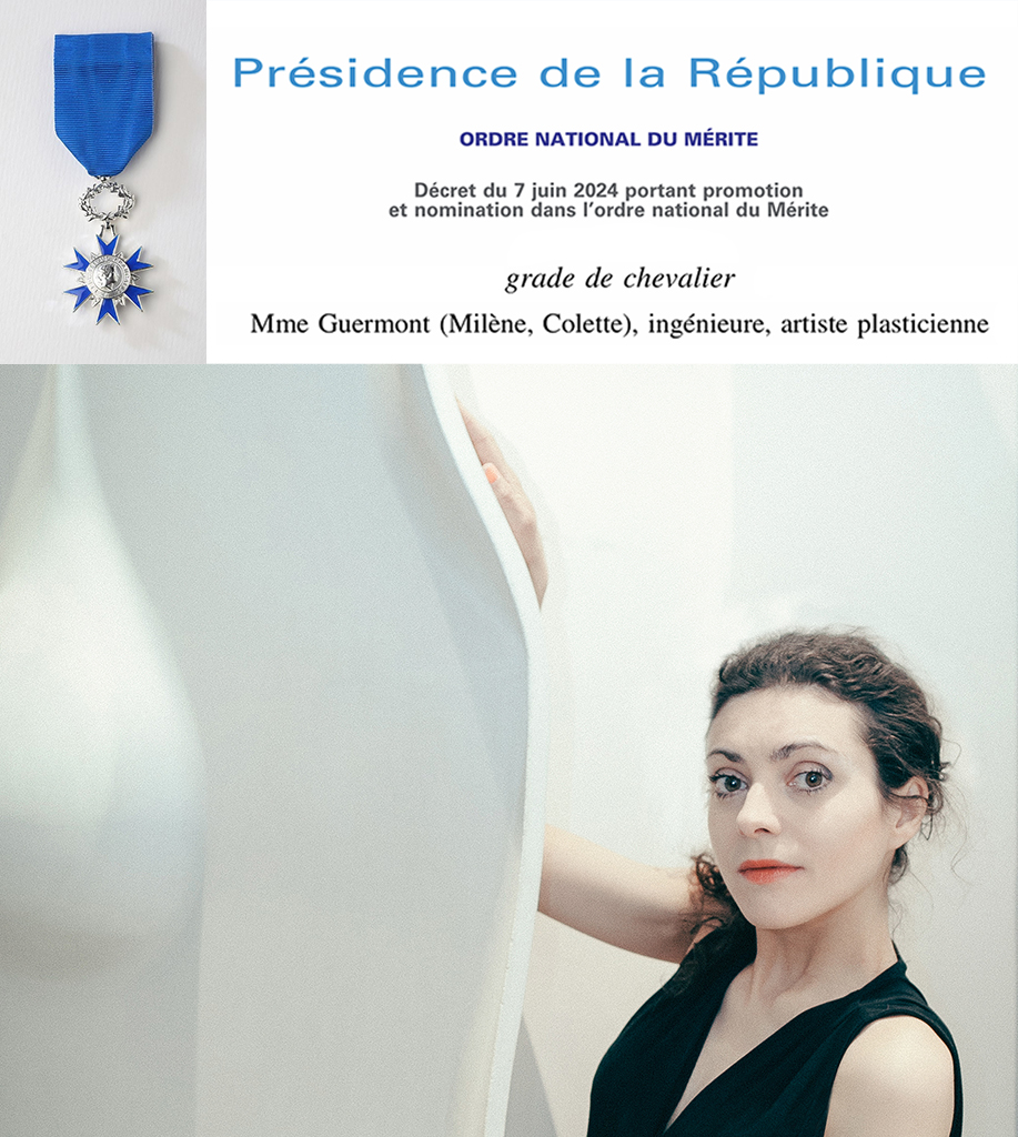 Milène Guermont Chevalier par décret présidentiel
