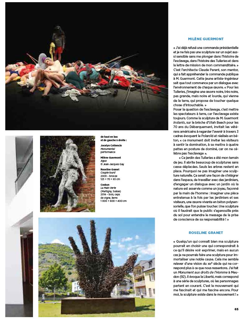 Interview of Milene Guermont public art sculpture